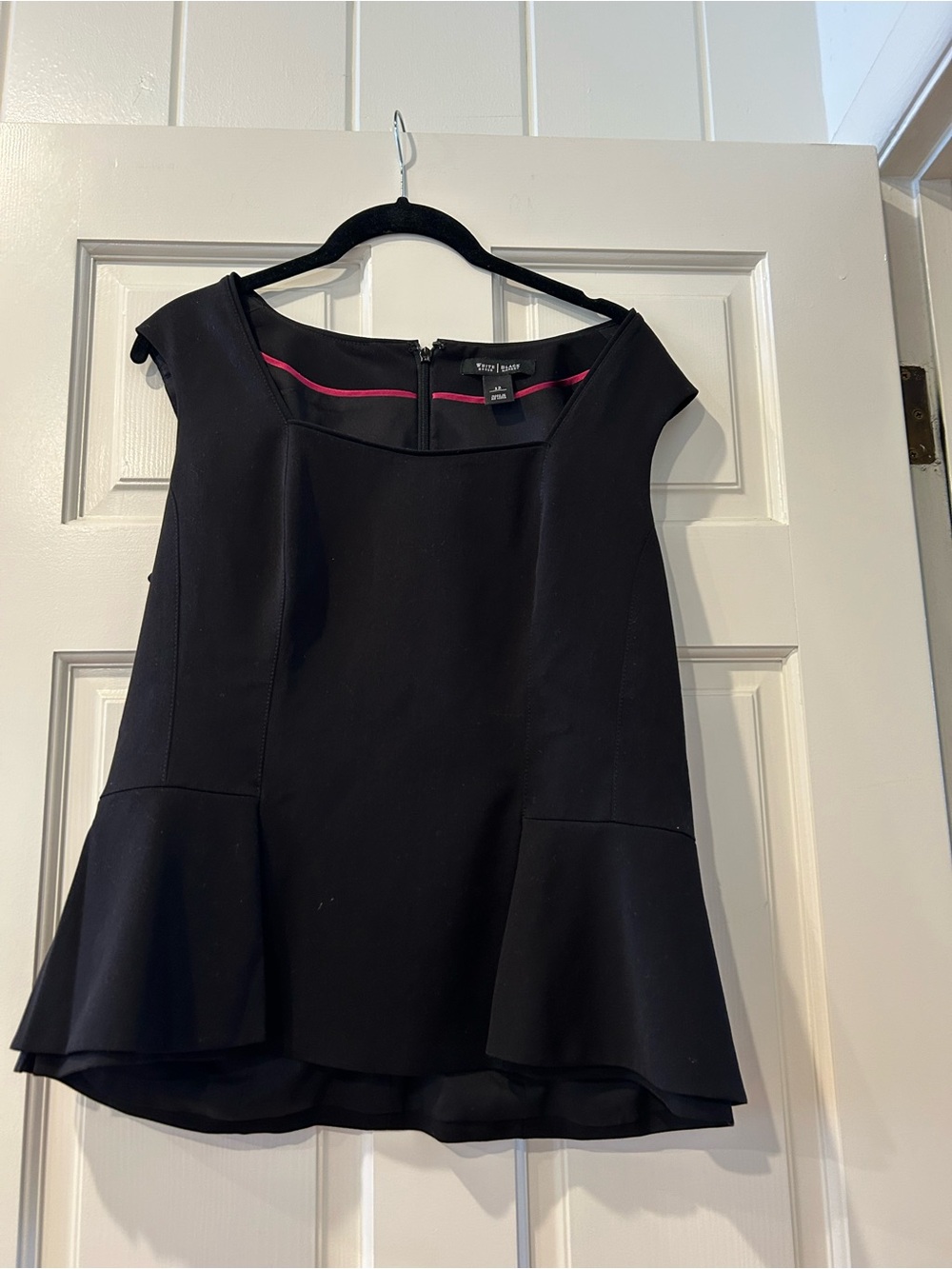 NWOT White House Black Market Peplum Cap-Sleeve Top Size 12